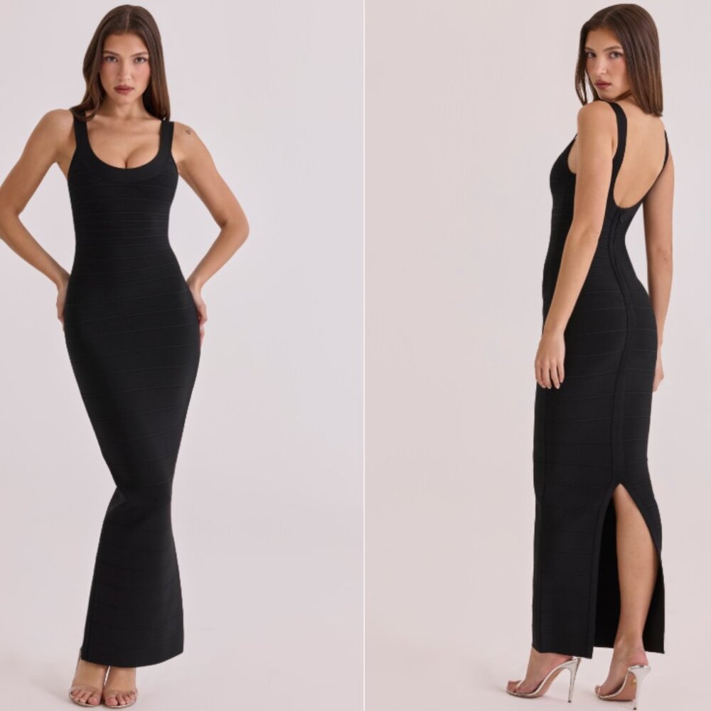 House of CB The OG black bandage maxi dress NWOT